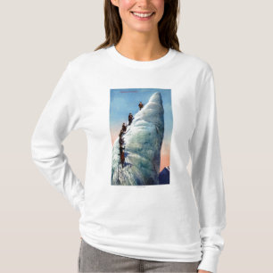 Bergklimmers die proberen een Serac te verdoezelen T-shirt