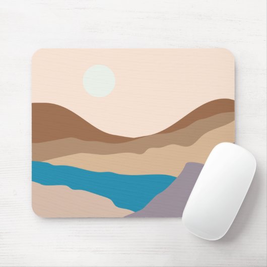 bergkunst muismat (Met muis)