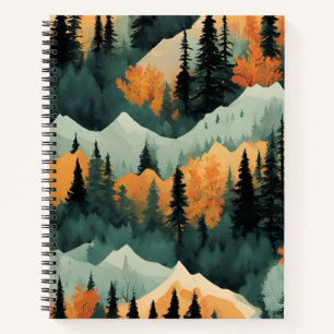 Bergkunstpatroon Notitieboek