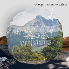 Bergkussen met uitzicht rond kussen