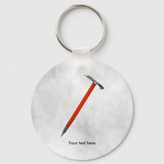 Bergkweekvijver  Ice Ax Sleutelhanger (Voorkant)