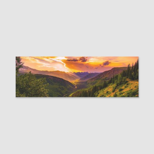 Berglandschaft Naamplaatje (Voorkant)