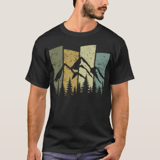 Berglandschap Bos Bomen Natuur T-shirt