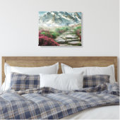 Berglandschap Canvas Afdruk (Insitu (Slaapkamer))