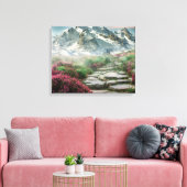 Berglandschap Canvas Afdruk (Insitu (Woonkamer))