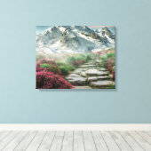 Berglandschap Canvas Afdruk (Insitu (Houten vloer))