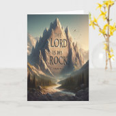 Berglandschap DE HEER IS MIJN ROTSPSALM 18:2 Kaart (Gele Bloem)