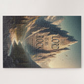 Berglandschap DE HEER IS MIJN ROTSPSALM 18:2 Legpuzzel (Horizontaal)