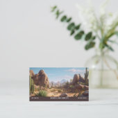 Berglandschap Desert Visitekaartje (Staand voorkant)