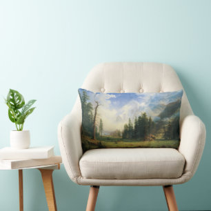 Berglandschap door Albert Bierstadt Kussen