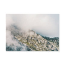 Berglandschap en aangepaste naam (voor hem)