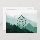 Berglandschap Essential Oil Class Invitation Briefkaart (Voorkant / Achterkant)