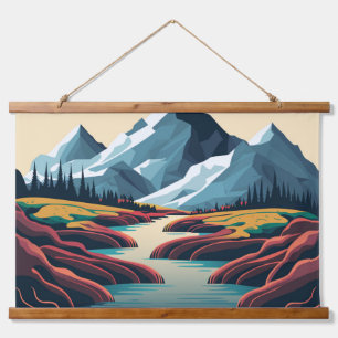 Berglandschap Hangend Wandkleed