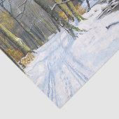 Berglandschap in de winter, ontkoppeling tissuepapier (Detail)