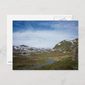 Berglandschap in het briefkaart Noorwegen (Voorkant / Achterkant)