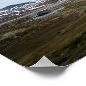 Berglandschap in het poster van Noorwegen (Hoek)