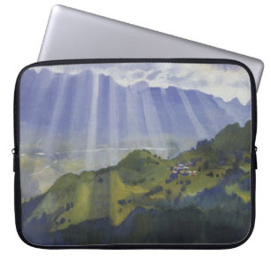 Berglandschap in Zwitserland (Serebriakova) Laptop Sleeve