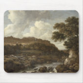 Berglandschap met een torent muismat (Voorkant)