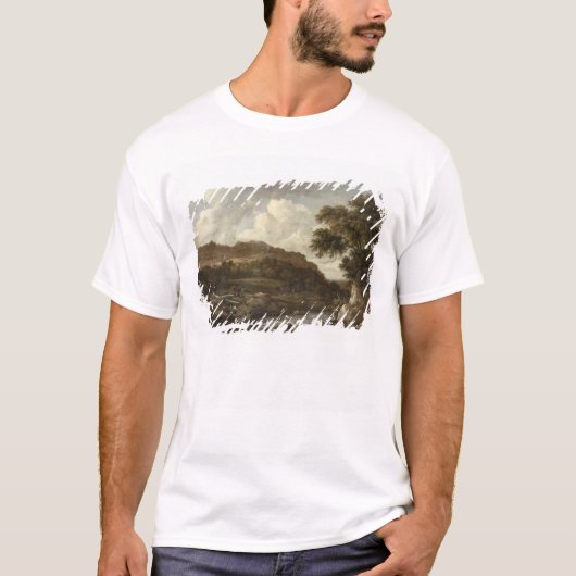 Berglandschap met een torent t-shirt (Voorkant)