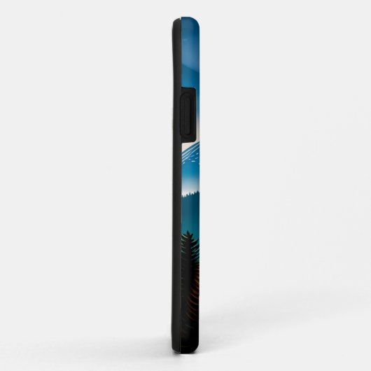 Berglandschap met volle maan Case-Mate iPhone case (Achterkant/rechts)