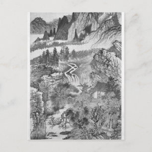 Berglandschap, na Huang Gongwang 1671 Briefkaart