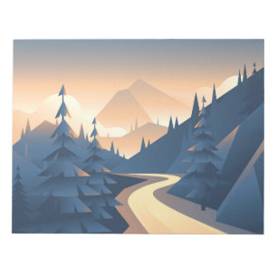 berglandschap notitieblok