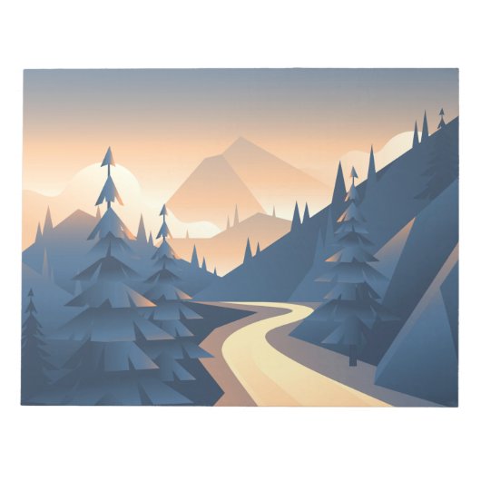 berglandschap notitieblok (Voorkant)