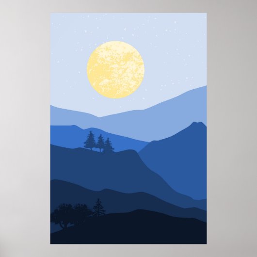 Berglandschap Poster (Voorkant)