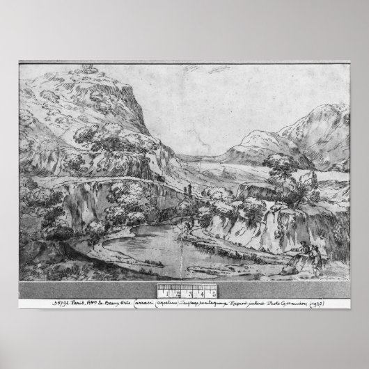 Berglandschap Poster (Voorkant)