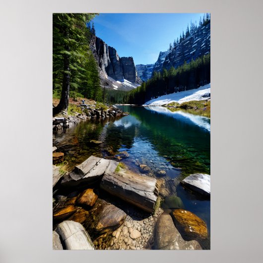 Berglandschap Poster (Voorkant)