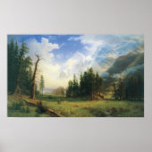 Berglandschap van Albert Bierstadt Poster (Voorkant)