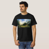 Berglandschap van Albert Bierstadt T-shirt (Voorkant volledig)