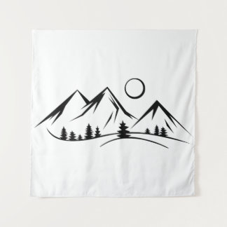 Berglandschap Wandkleed