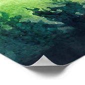 Berglandschap. Waterverf illustratie. Poster (Hoek)