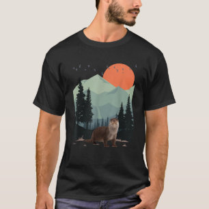 Berglandschapsavontuur Sunset Pine Tree Zee T-shirt