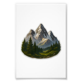 Berglandschapsontwerp Foto Afdruk