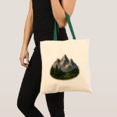 Berglandschapsontwerp Tote Bag (Voorkant (product))