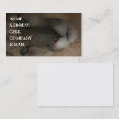 "Bergleeuw op de hunt" Visitekaartje (Voorkant / Achterkant)