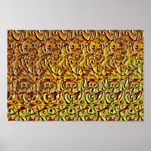 Bergleeuw - Verborgen 3D-afdruk Poster