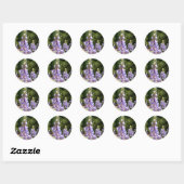 Berglupinen in Yosemite Ronde Sticker (Vel)