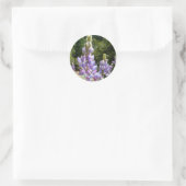 Berglupinen in Yosemite Ronde Sticker (Tas)