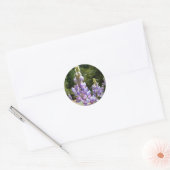 Berglupinen in Yosemite Ronde Sticker (Envelop)