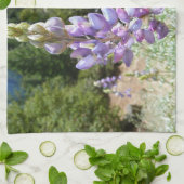 Berglupinen in Yosemite Theedoek (Gevouwen)