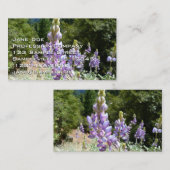 Berglupinen in Yosemite Visitekaartje (Voorkant / Achterkant)