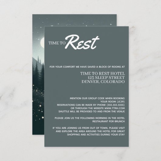 bergmagie informatiekaartje (Voorkant / Achterkant)