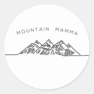 bergmamma ronde sticker