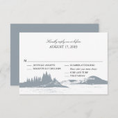 bergmeer | Bindende RSVP met menuopties (Voorkant / Achterkant)