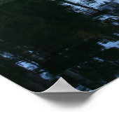 Bergmeer, bos, Cabines, Dusk Poster (Hoek)