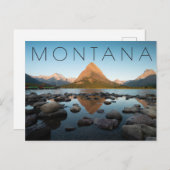 bergmeer | Nationaal park Glacier Briefkaart (Voorkant / Achterkant)