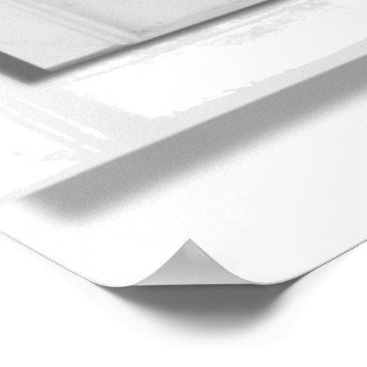 Bergmeer Uitzicht Trompe l'oeil Fake Window Poster (Hoek)